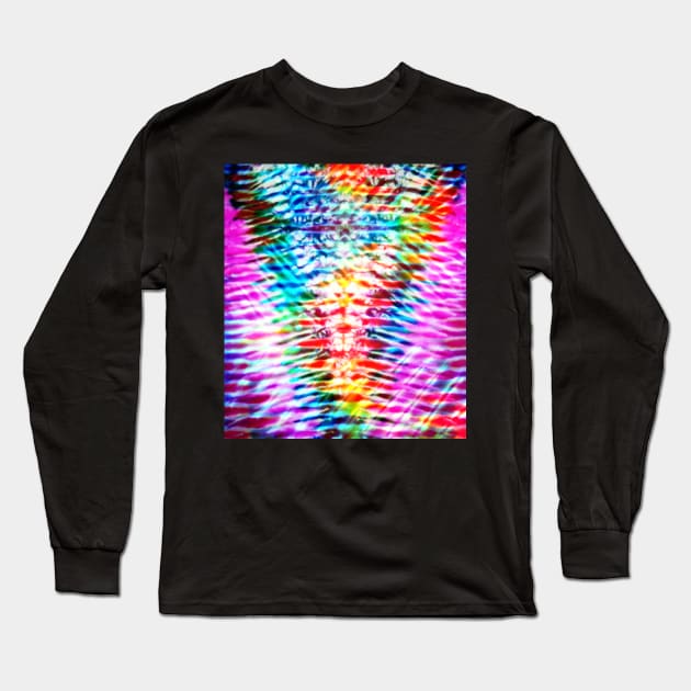 Rainbow V Tie Dye Long Sleeve T-Shirt by KirstenStar 